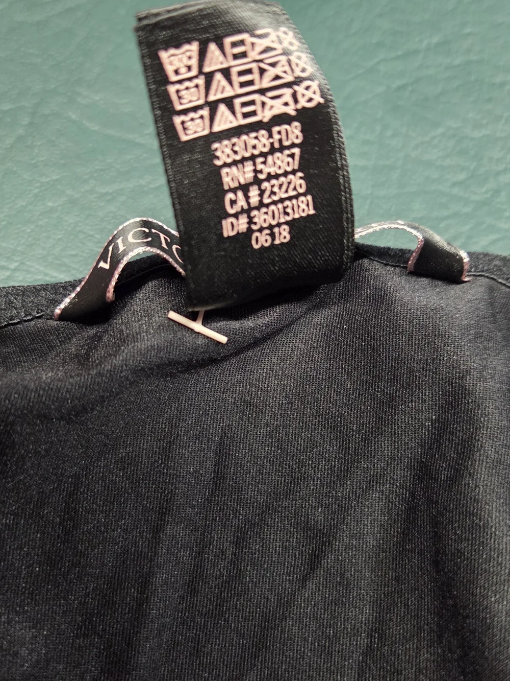 **Victoria's Secret Black Bodysuit with Golden Shimmer Color.** - Picture 6 of 7